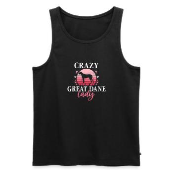 Great Dane Gifts - Männer Premium Bio Tank Top - Schwarz - Vorne - Michal (187cm)