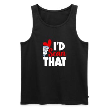 Kardiologe Medizinische Sonographie Ultraschall - Männer Premium Bio Tank Top - Schwarz - Vorne - AI Model Male 178 light (178cm)