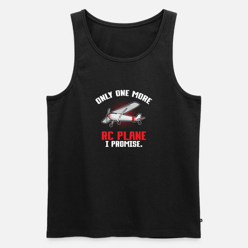 Ferngesteuertes Flugzeug Modellflugzeug - Männer Premium Bio Tank Top - Schwarz