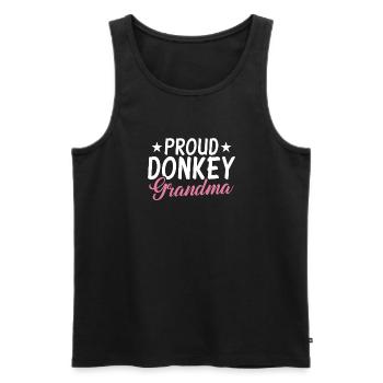 Donkey Lover Gifts - Männer Premium Bio Tank Top - Schwarz - Vorne - Michal (187cm)