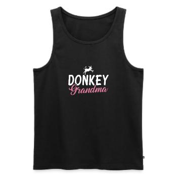 Donkey Lover Gifts - Männer Premium Bio Tank Top - Schwarz - Vorne - Michal (187cm)