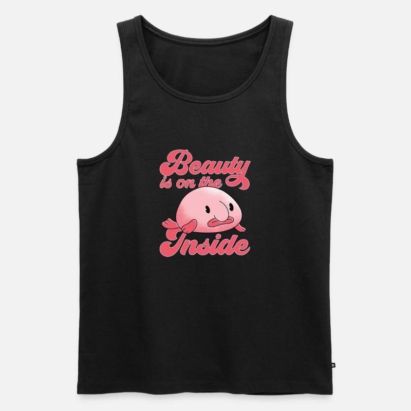 Blobfisch - Männer Premium Bio Tank Top - Schwarz