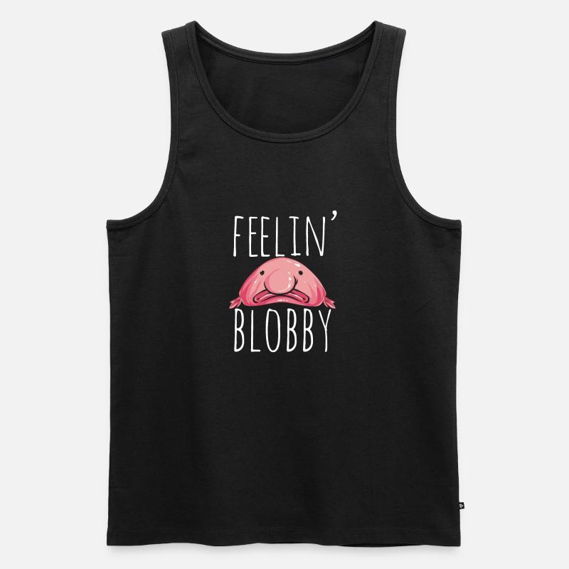 Blobfisch - Männer Premium Bio Tank Top - Schwarz