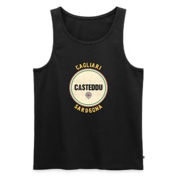 Italien Sardegna Insel Mittelmeer Urlaub Reise - Männer Premium Bio Tank Top - Schwarz - Vorne - Michal (187cm)