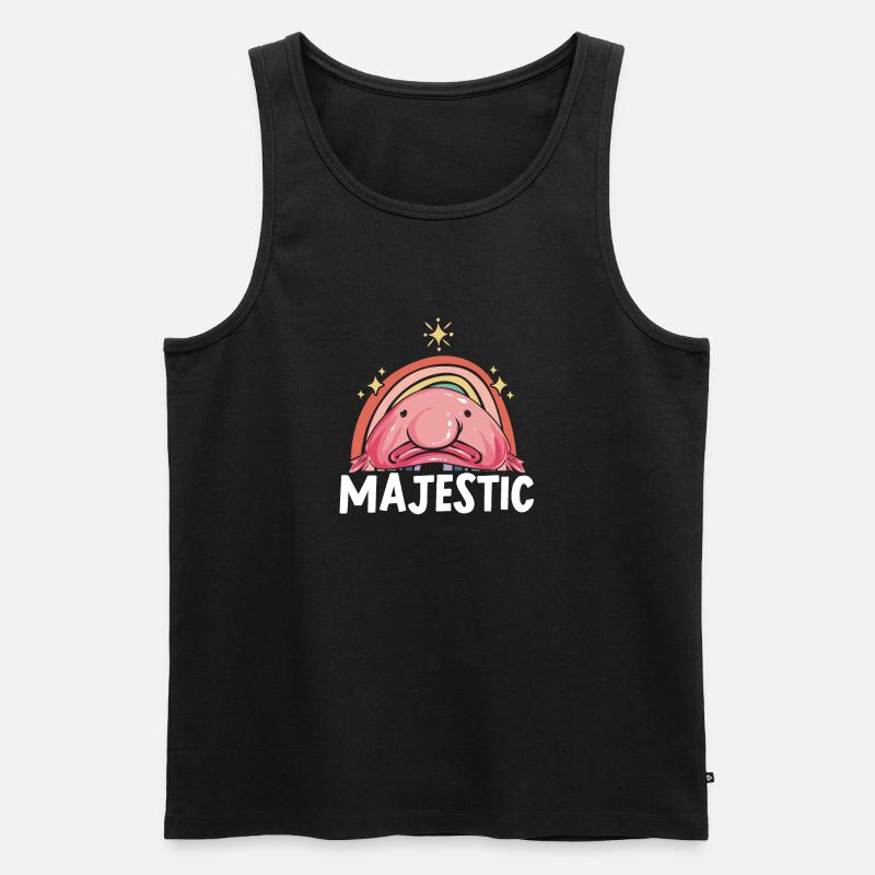 Blobfisch - Männer Premium Bio Tank Top - Schwarz