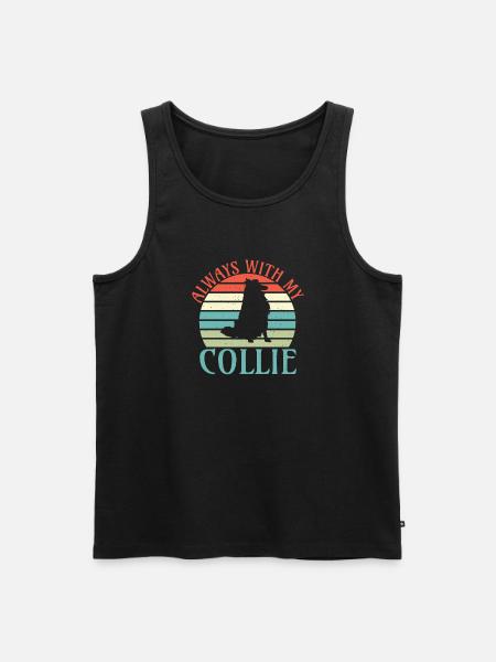 Cadeaux Collie - Débardeur bio Premium Homme - noir