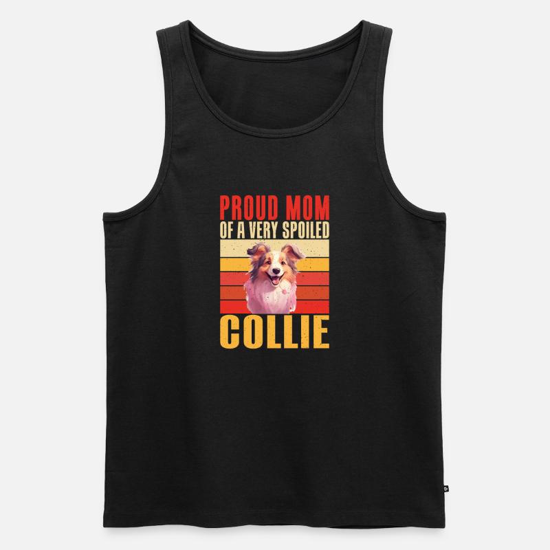 Collie Gifts - Männer Premium Bio Tank Top - Schwarz