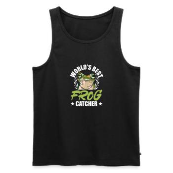 Amphibian Toad Herpetologist Cute Worlds Best Frog - Männer Premium Bio Tank Top - Schwarz - Vorne - Michal (187cm)