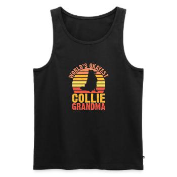Collie Gifts - Männer Premium Bio Tank Top - Schwarz - Vorne - Michal (187cm)