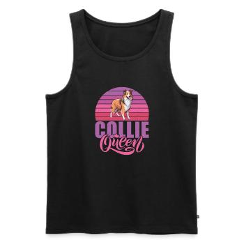 Cadeaux Collie - Débardeur bio Premium Homme - noir - Devant - Michal (187cm)