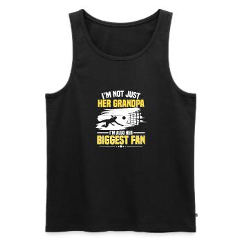 I'm Her Grandpa I'm Her Biggest Fan Grandfather Vo - Men's Premium Organic Tank Top - black - Front - Michal (187cm)