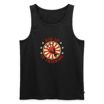 Nunchaku Waffen Japan Ninja Training Karate Ninjut - Männer Premium Bio Tank Top - Schwarz - Vorne - AI Model Male 178 light (178cm)