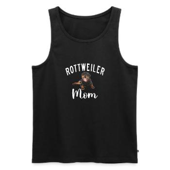 Rottweiler Gifts - Männer Premium Bio Tank Top - Schwarz - Vorne - AI Model Male 178 light (178cm)