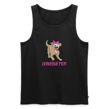 Chiweenie Chien - Débardeur bio Premium Homme - noir - Devant - Michal (187cm)
