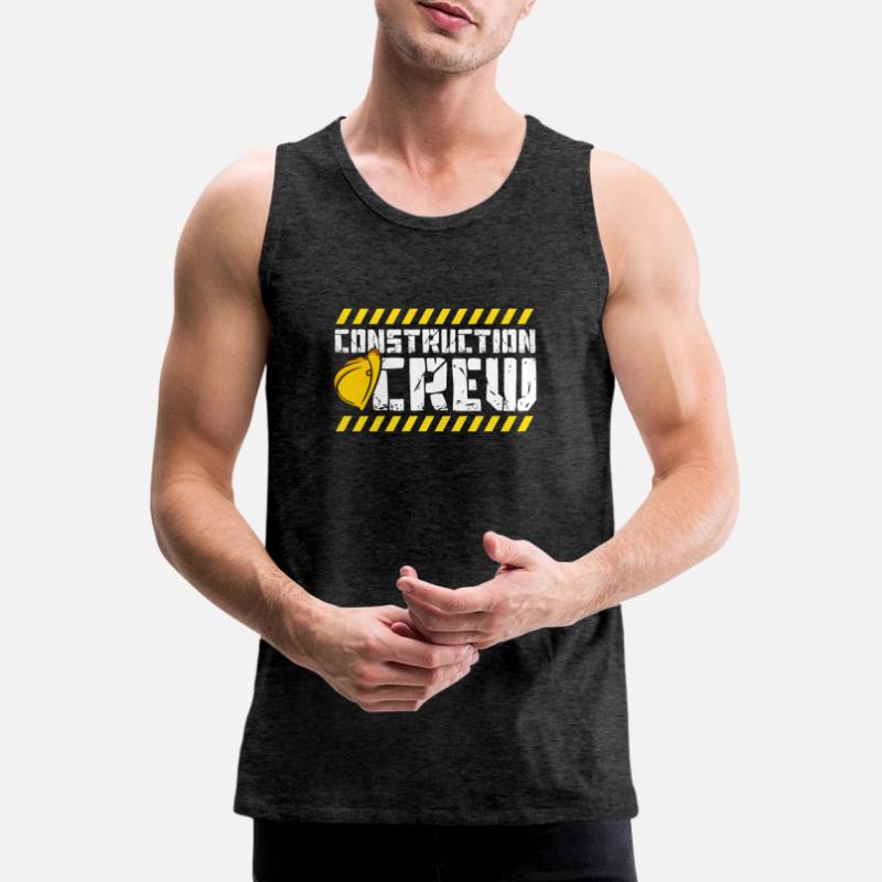 Construction Crew, Construction Site, Builder Men's Premium Organic Tank Top