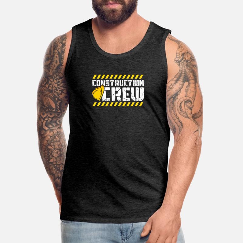Construction Crew, Construction Site, Builder Men's Premium Organic Tank Top