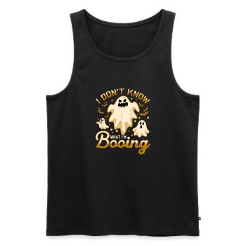 I don't know what I'm BOOING - Männer Premium Bio Tank Top - Schwarz - Vorne - Michal (187cm)