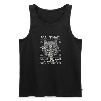Men's Vathor - Father's Day Father's Day Gift Viking - Men's Premium Organic Tank Top - black - Front - Michal (187cm)
