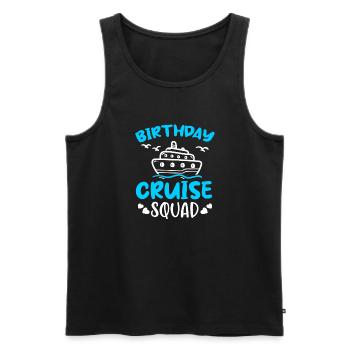 Birthday Cruise Squad - Männer Premium Bio Tank Top - Schwarz - Vorne - Michal (187cm)