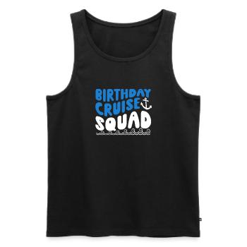 Birthday Cruise Squad - Männer Premium Bio Tank Top - Schwarz - Vorne - Michal (187cm)