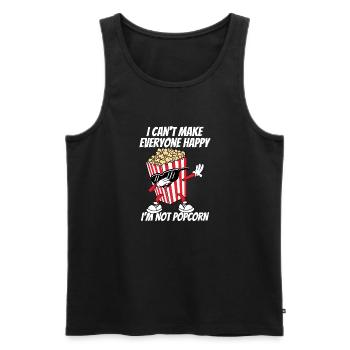 I Can't Make Everyone Happy Not Popcorn Cinema Sna - Männer Premium Bio Tank Top - Schwarz - Vorne - Michal (187cm)