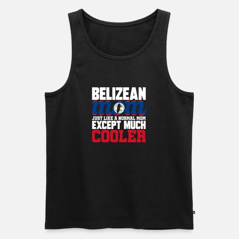 Belize Flagge Belizer - Männer Premium Bio Tank Top - Schwarz