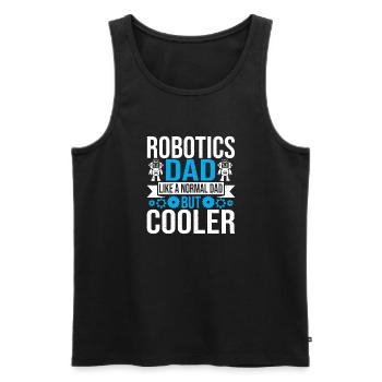 Droid Builder Robotics Dad Father Men Build Robot - Männer Premium Bio Tank Top - Schwarz - Vorne - Michal (187cm)
