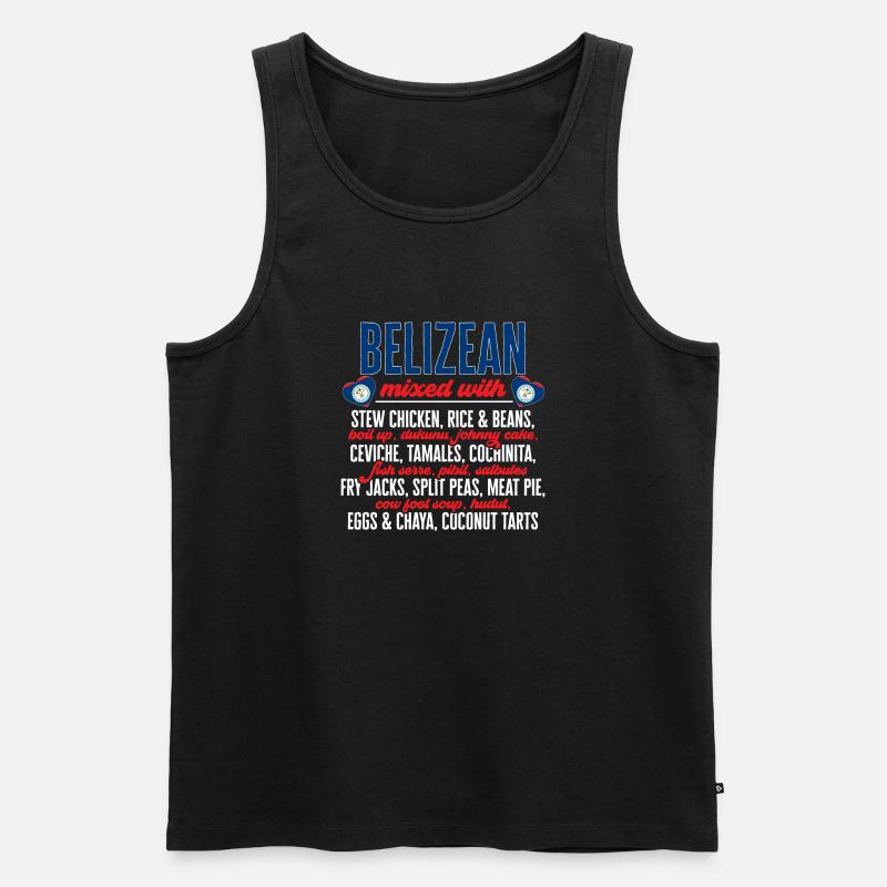 Belize Flagge Belizer - Männer Premium Bio Tank Top - Schwarz