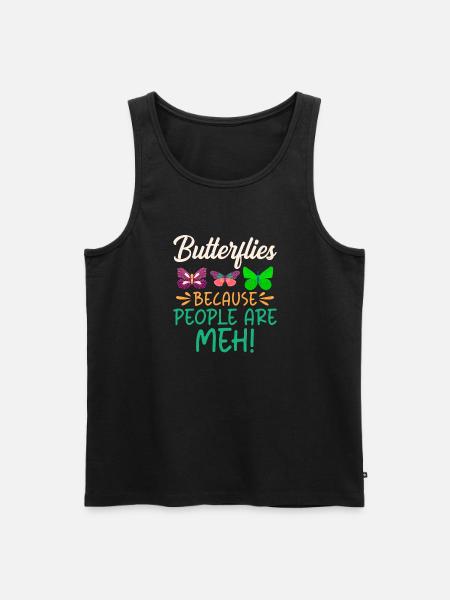 Butterfly Lover Gifts - Men's Premium Organic Tank Top - black