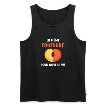 Foufoune - Débardeur bio Premium Homme - noir - Devant - Michal (187cm)