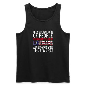 Liberia Flag Liberians - Men's Premium Organic Tank Top - black - Front - Michal (187cm)