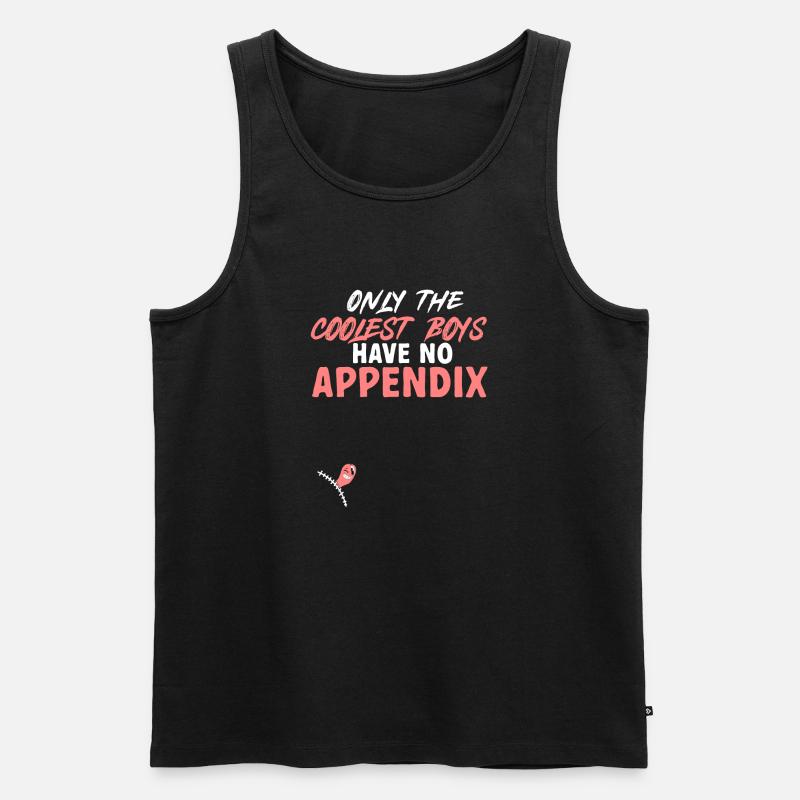 Blinddarm Operation Blinddarmentzündung - Männer Premium Bio Tank Top - Schwarz