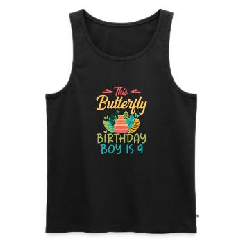 Butterfly Lover Gifts - Men's Premium Organic Tank Top - black - Front - AI Model Male 178 light (178cm)