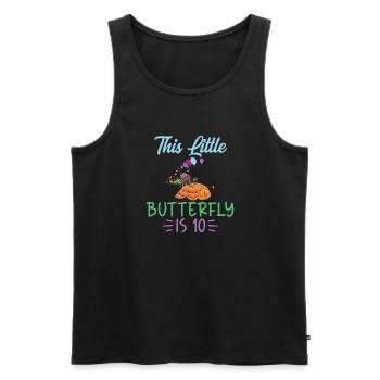 Butterfly Lover Gifts - Men's Premium Organic Tank Top - black - Front - AI Model Male 178 light (178cm)