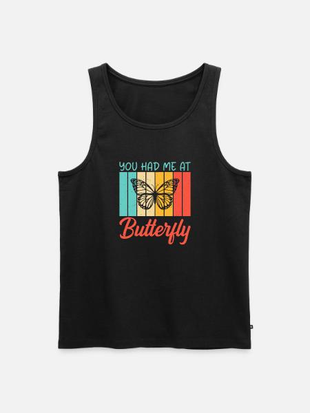 Butterfly Lover Gifts - Men's Premium Organic Tank Top - black