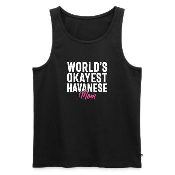 Gifts for Havanese Dog Lovers - Men's Premium Organic Tank Top - black - Front - Michal (187cm)