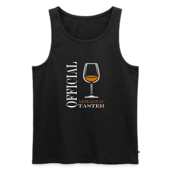 Official armagnac taster - Débardeur bio Premium Homme - noir - Devant - Michal (187cm)