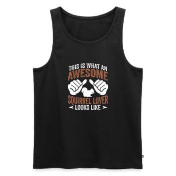 Forest Animal This Is An Awesome Squirrel Lover Lo - Men's Premium Organic Tank Top - black - Front - Michal (187cm)