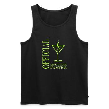 Offizielle Absinth-Verkostung - Männer Premium Bio Tank Top - Schwarz - Vorne - AI Model Male 178 light (178cm)