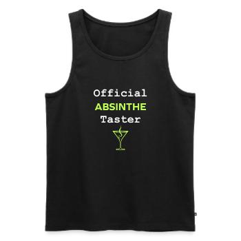 Offizielle Absinth-Verkostung - Männer Premium Bio Tank Top - Schwarz - Vorne - AI Model Male 178 light (178cm)