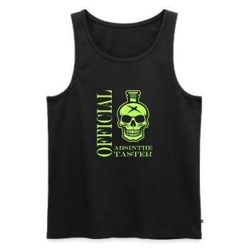 Offizielle Absinth-Verkostung - Männer Premium Bio Tank Top - Schwarz - Vorne - AI Model Male 178 light (178cm)