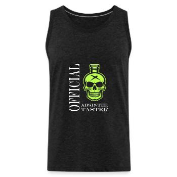 Offizielle Absinth-Verkostung - Männer Premium Bio Tank Top - Anthrazit - Vorne - Alexander (188cm)