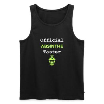 Offizielle Absinth-Verkostung - Männer Premium Bio Tank Top - Schwarz - Vorne - AI Model Male 178 light (178cm)
