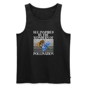 Bee Gifts - Men's Premium Organic Tank Top - black - Front - AI Model Male 178 light (178cm)
