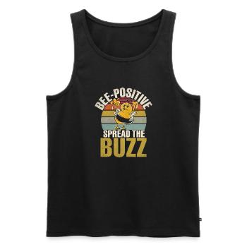 Bee Gifts - Men's Premium Organic Tank Top - black - Front - AI Model Male 178 light (178cm)