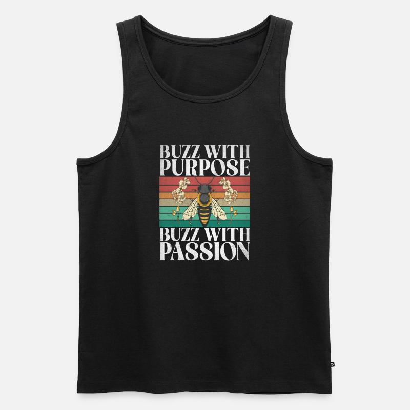 Bee Gifts - Männer Premium Bio Tank Top - Schwarz
