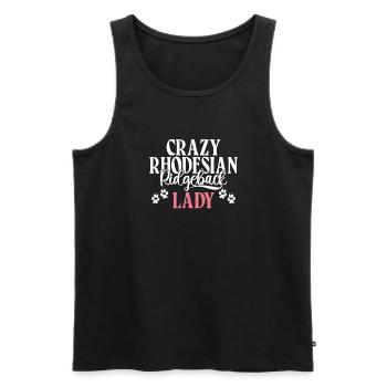Rhodesian Ridgeback Gifts - Men's Premium Organic Tank Top - black - Front - Michal (187cm)