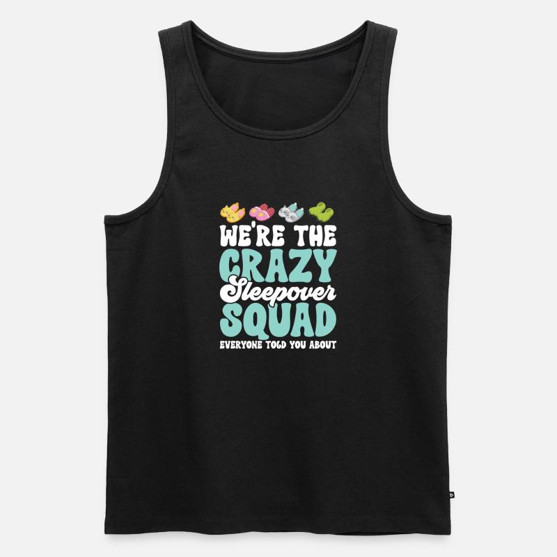 Übernachtungsparty Pyjama Pyjamaparty - Männer Premium Bio Tank Top - Schwarz