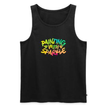Diamanten Diamantmaler Künstler Bastler - Männer Premium Bio Tank Top - Schwarz - Vorne - AI Model Male 178 light (178cm)