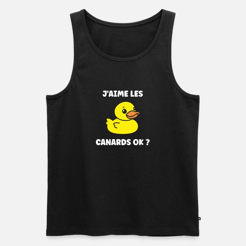J'aime les canards - Débardeur bio Premium Homme - noir